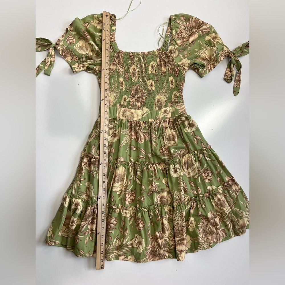 Agua Bendita X Target Green Floral Dress XS NWT - Picture 9 of 11